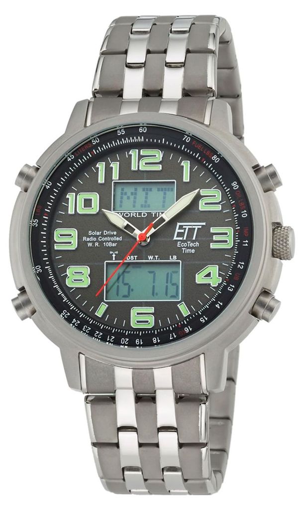 ETT Herrenuhr EGS-11302-22M, Funk, Solar, analog-digital, Produktbild 