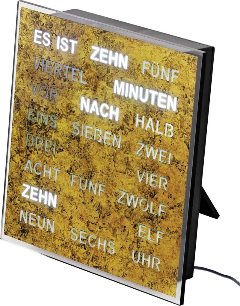 Horloge parlante malvoyant AMS 1240 - Aide visuelle Quartz 20x20 cm