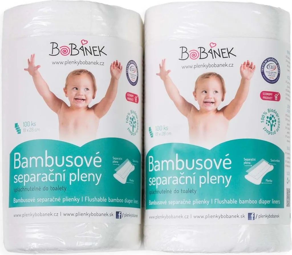Feuillet couche lavable bambou biodégradable Bobanek 200 voiles jetables