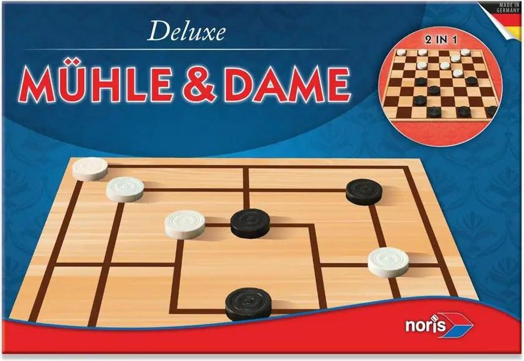 Giochi Noris Deluxe - Mulino e Dama; 606108012 Immagine del prodotto 
