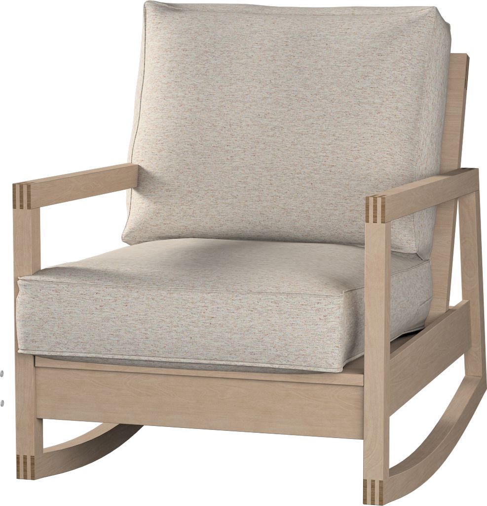 Dekoria Bezug für Lillberg Sessel, grau-beige, Sesselhusse, Modell Lillberg