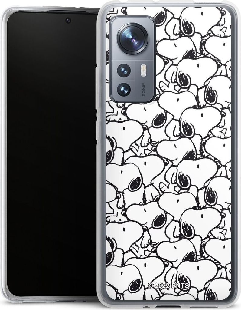 DeinDesign Handyhülle für Xiaomi 12 5G Silikon Hülle Case Smartphone Schutzhülle Muster Peanuts Snoopy