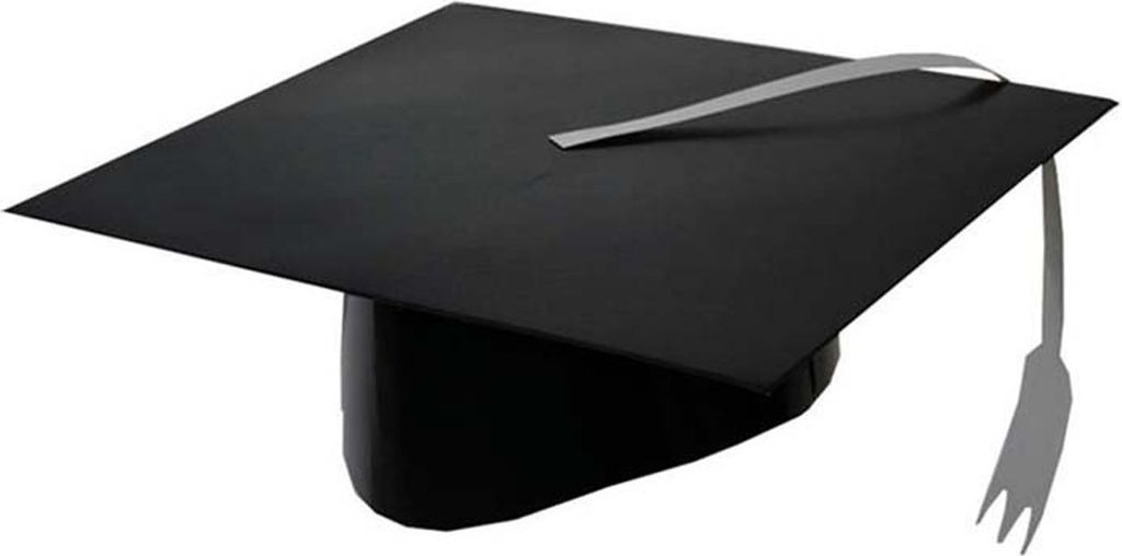 Tischdeko Abschluss Professorenhut 23x10cm