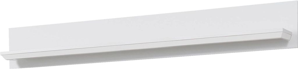 Wandregal weiß Landhausstil BERGAMA-19, B/H/T: ca. 139/21/18 cm