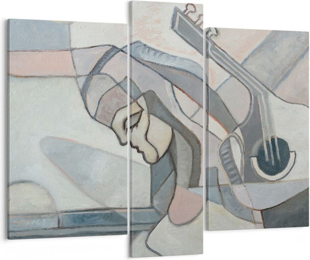 Bild auf Leinwand - Leinwandbild - Abstraktion modern - 95x80cm - Wand Bild - Wanddeko - Wandbilder - Leinwanddruck - Bilder - Kunstdruck - Wanddek...