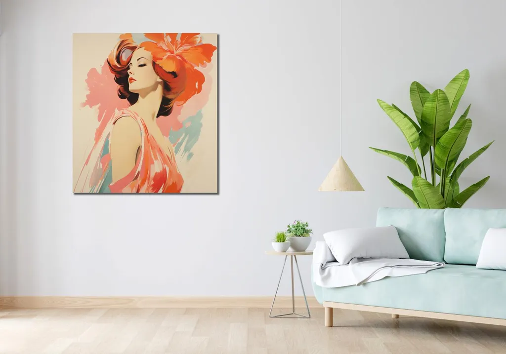 Quadro 90x100 cm Melodia floreale - 2