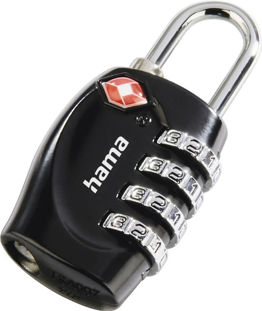 Cadenas bagage TSA Hama 00139502 noir : finissez-en avec les verrous brisés
