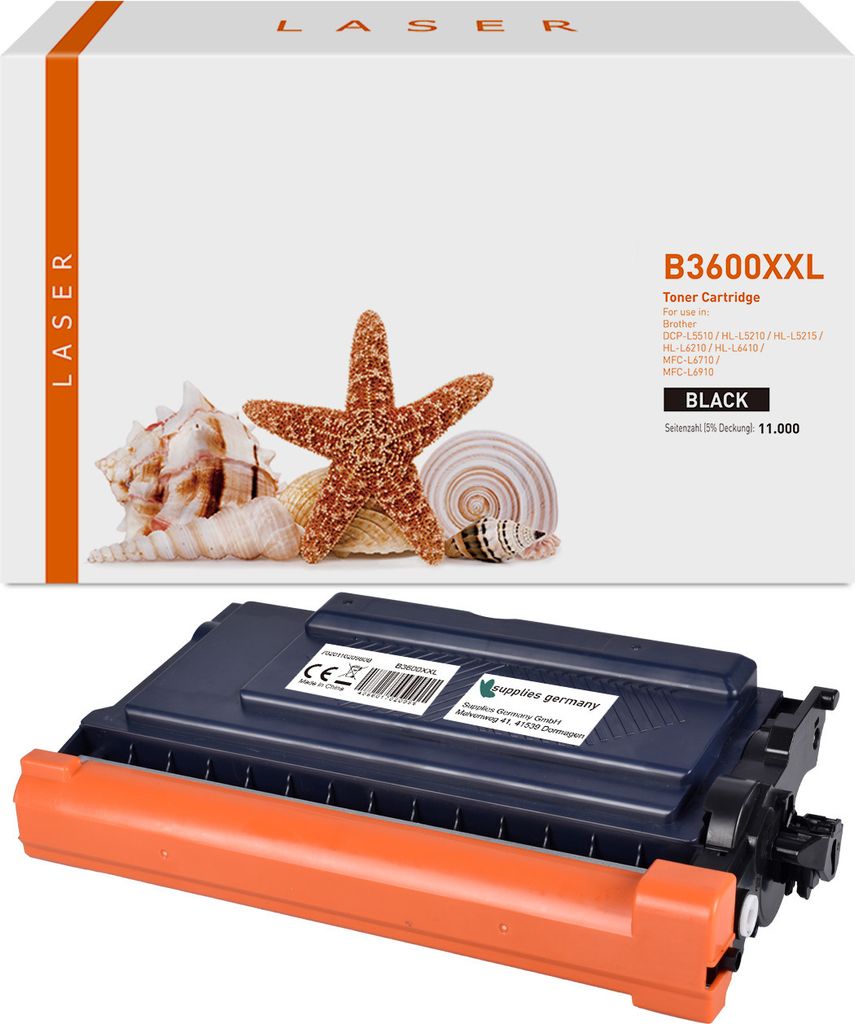 black Toner 3.6-TN3600XXL kompatibel mit Brother TN-3600XXL Produktbild 