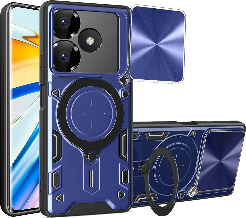 Custodia Blu Xiaomi Redmi 13: Proteggi i Tuoi Ricordi con Stile Rugged