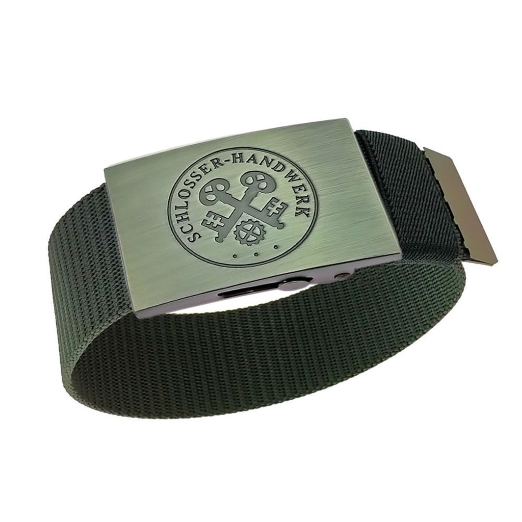 Hosengürtel Schlosser - schwarzer Textilgürtel - Einheitslänge - kürzbar