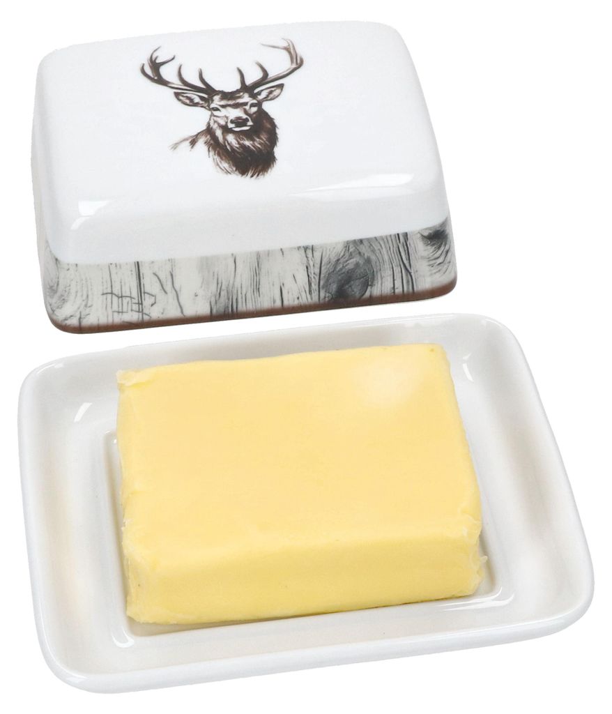 Alois Butterdose mit Deckel für 250g Butter-Schale Hirsch Produktbild 
