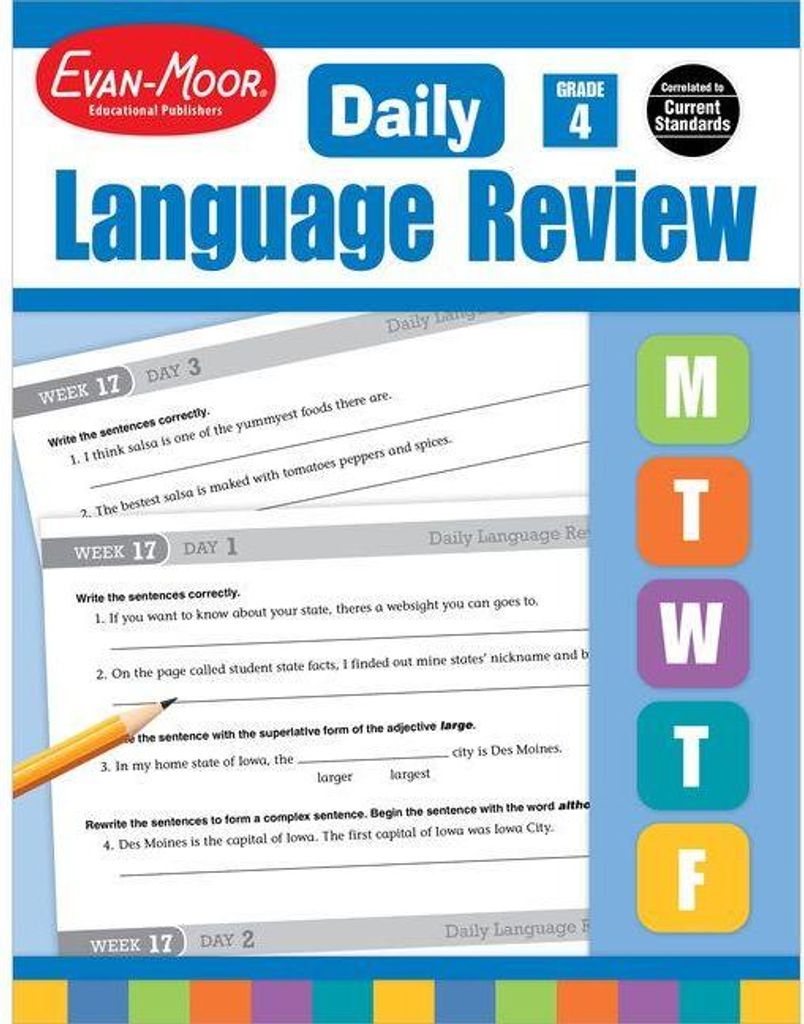 Daily Language Review Grade 4 Te