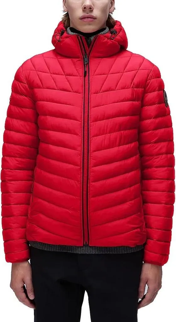 Veste Homme Rouge Napapijri Lapaz contre le Vent et la Pluie Fine