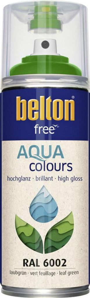belton free Lackspray AQUAcolours 400 ml laubgrün hochglanz