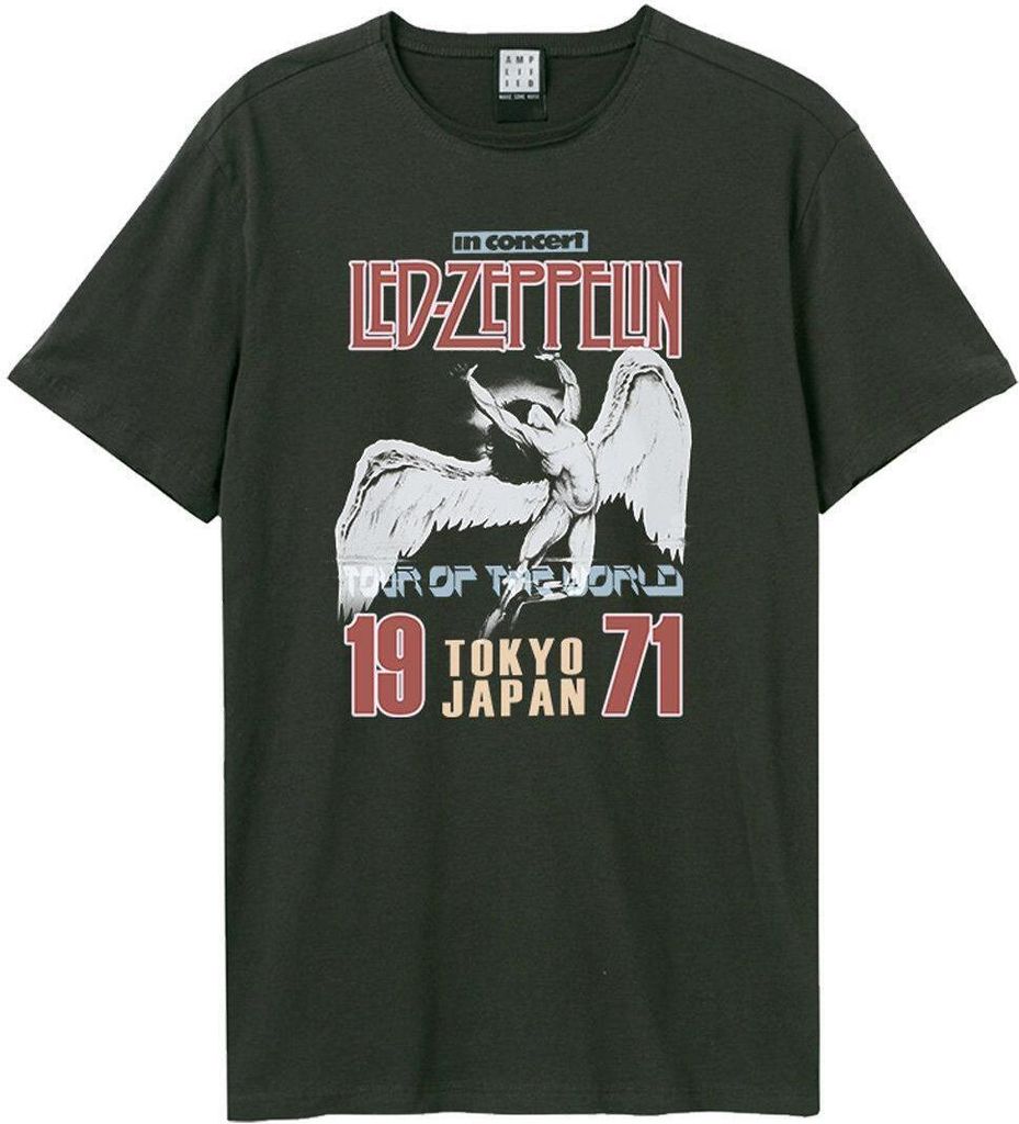 Amplified - "Tokyo 71" T-Shirt für Herren/Damen Uni GD773 (S) (Holzkohle)