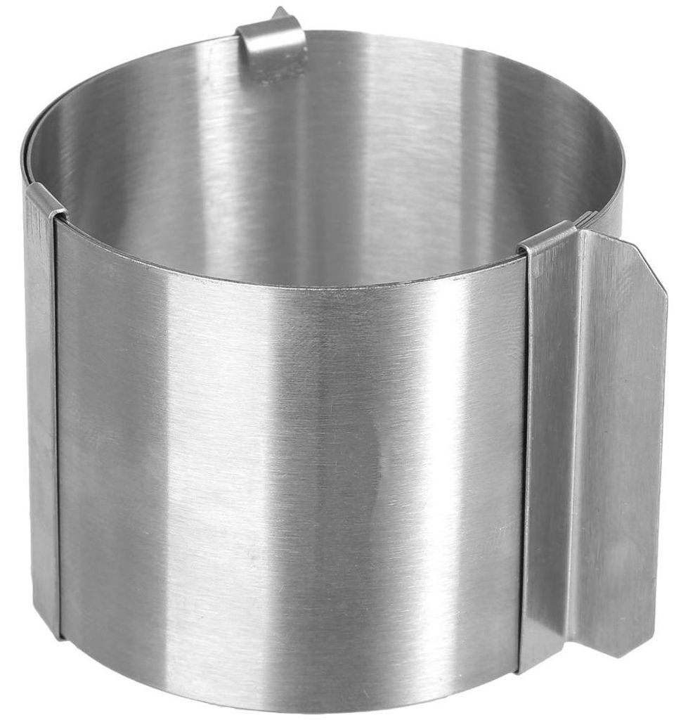 Gourmet Secret Plate Mould Versilbert Edelstahl Produktbild 