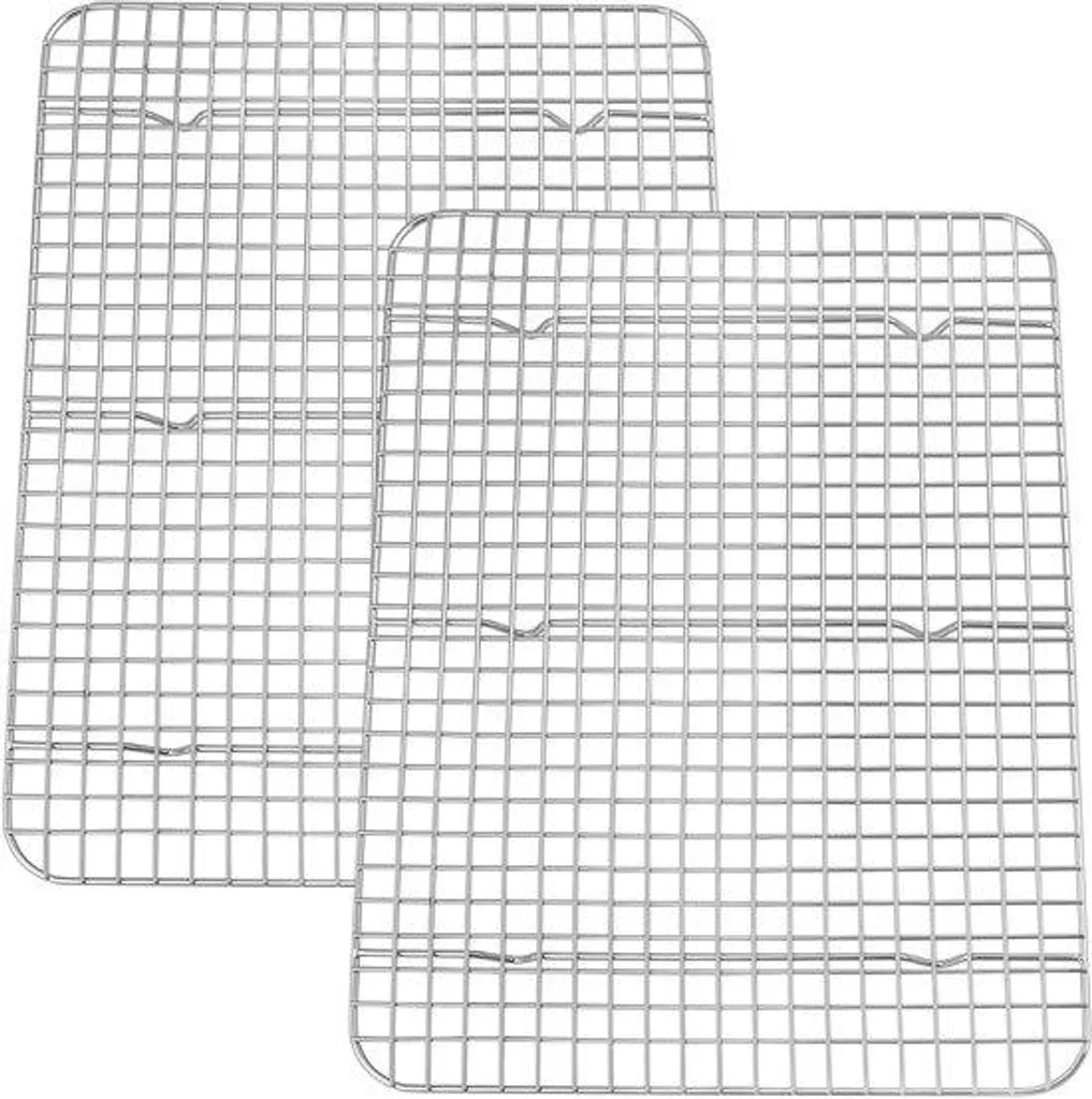 Lot de grilles de cuisson en acier inoxydable 39 x 28,7 cm pour four