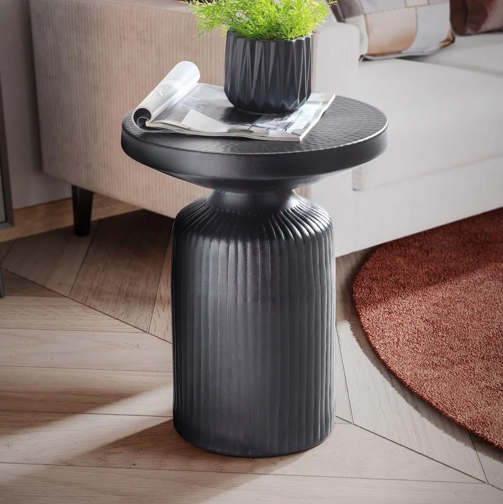 Tavolo Pieghevole Nero Wohnling 40x40x50 cm | Il Must-Have di Design
