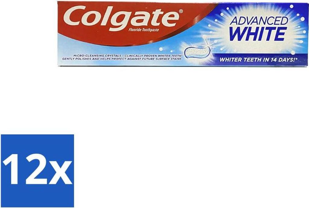 Colgate - Advanced White - Zahnpasta - 100ml - Vorteilspack - 12 Stücke