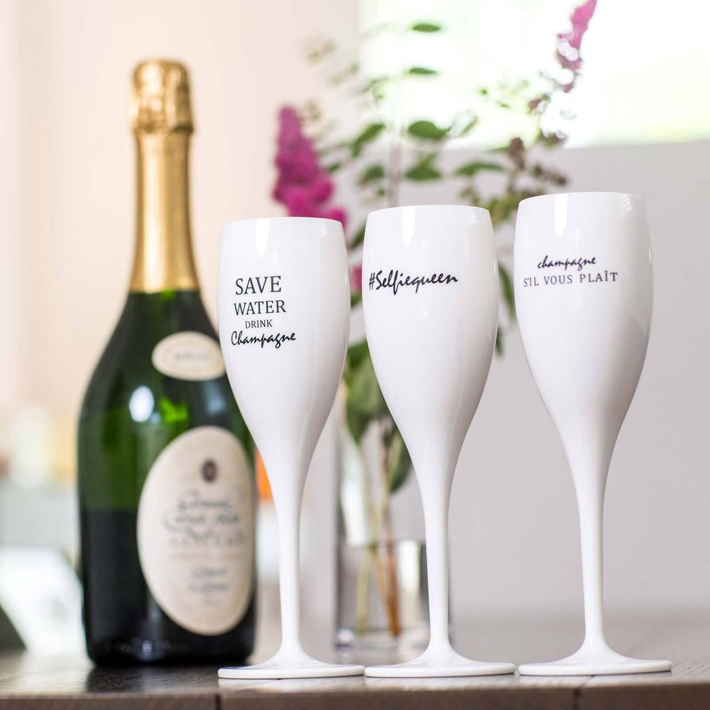 Koziol Cheers No. 1 Save Water Drink Champagne Super Glass Obrázek produktu 5