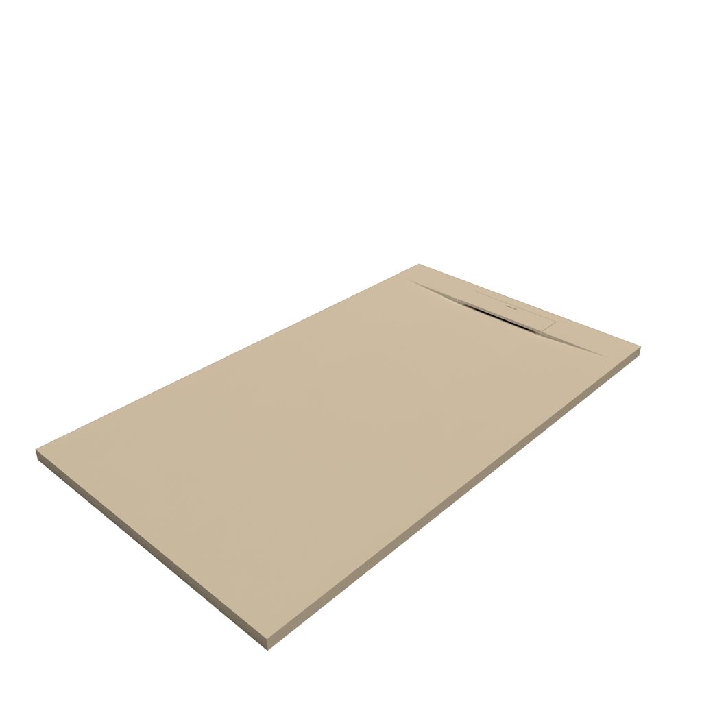 SANYCCES SIENA Rechteckige Duschwanne SanyDur Gel Coat 160 x 80 cm, Creme