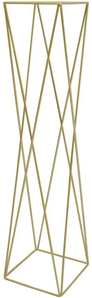 Colonne décorative dorée support pour fleurs 65cm intérieur et mariage
