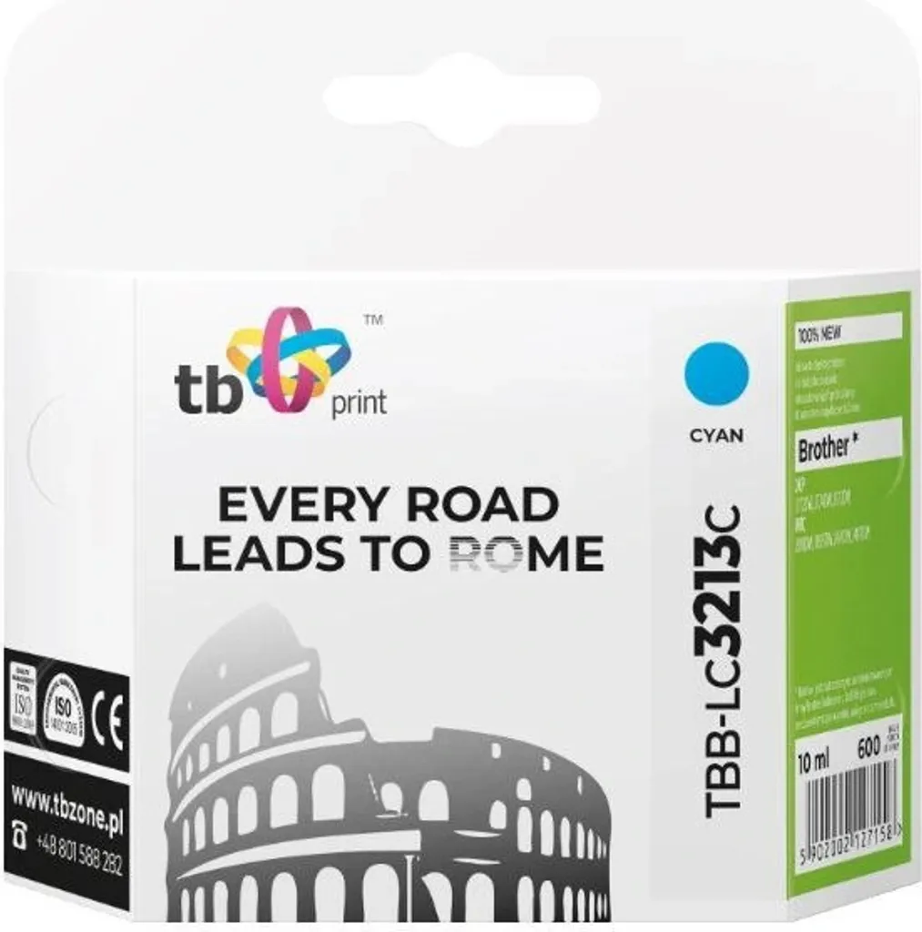 Cartuccia Ciano TB Print TBB-LC3213C | Alternativa LC3213C per Brother