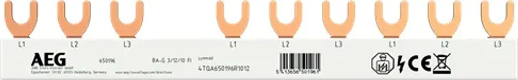 Éviter les mauvais contacts : Barre collectrice 3P 10 pins à fourche