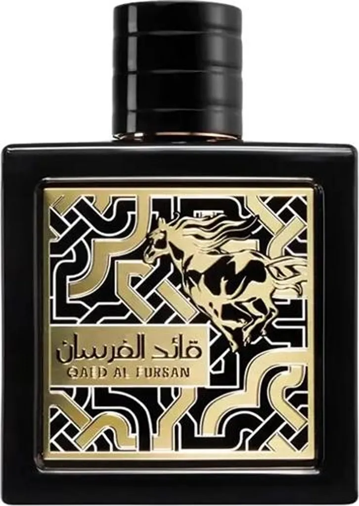 Parfum Durable Qaed Al Fursan Noir Lattafa 90 ml - Pack de 12 Bouteilles