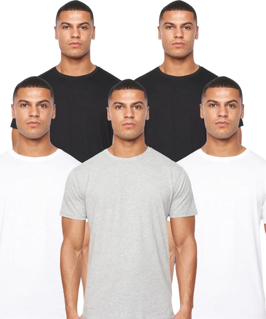 Duck and Cover - "Caplaz" T-Shirt für Herren(5er-Pack) BG1663 (S) (Bunt)