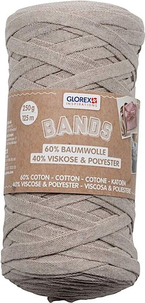 GLOREX Makramee-Garn – Superweich, 60% Baumwolle / 40% Viskose, 250 G (ca. 125 M), Weiß