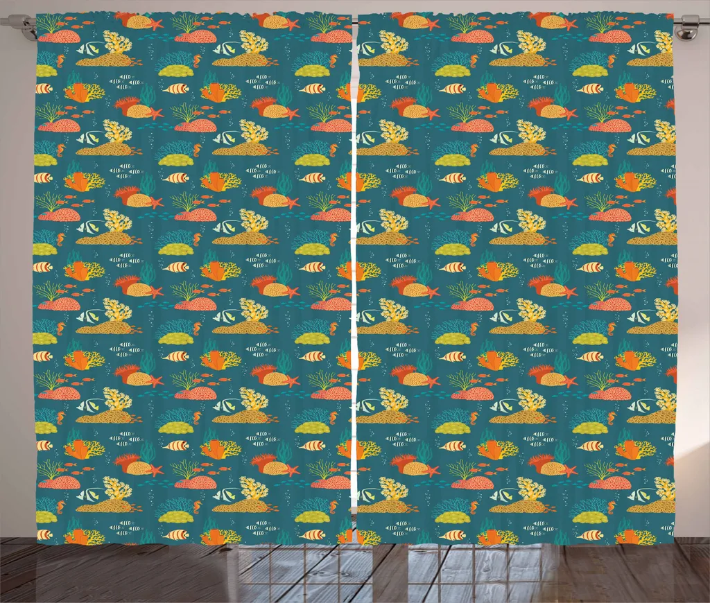 Tenda ABAKUHAUS Sotto il Mare 280x245 cm - Habitat Corallino Soggiorno