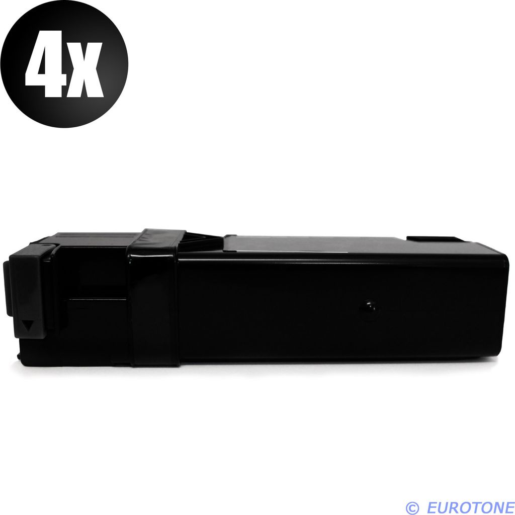 4x Eurotone Toner Alternative für Dell 593-10258 DT615 Black Schwarz