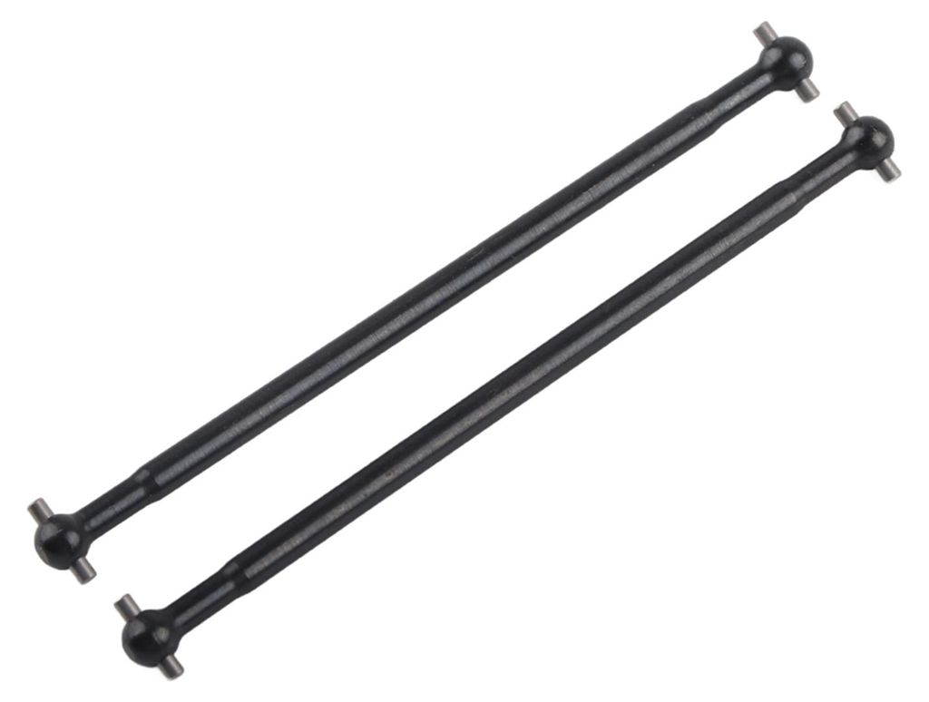 2 Stück 101 mm Metall-Hundeknochen-Antriebswellen für FS 53633/51805 51806 RC-Auto im Maßstab 1:10 (schwarz)