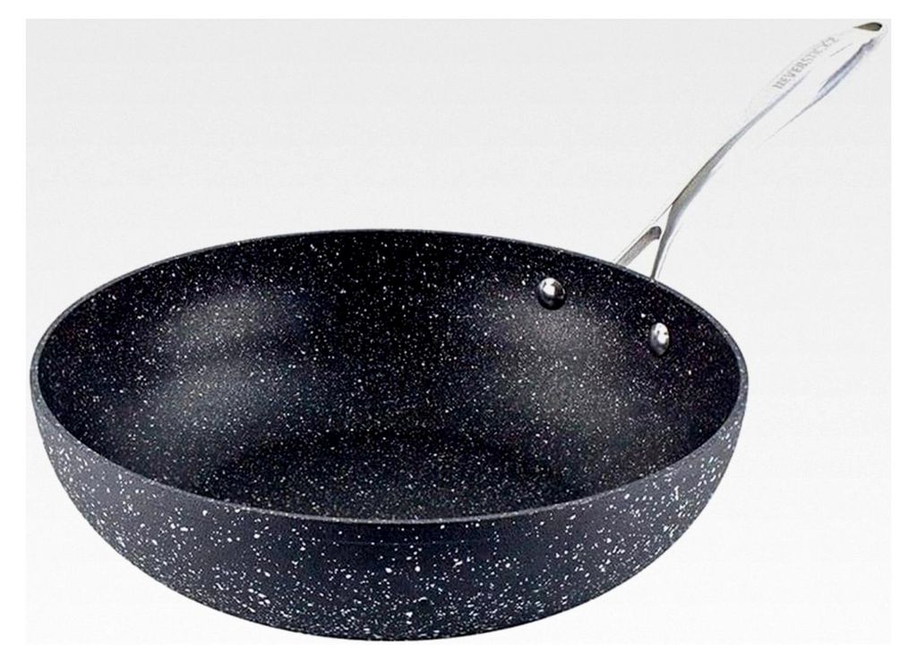 Neverstick2 Wok aus Aluminium, hitzebeständig bis 260°C, für alle Herdarten geeignet, Durchmesser: 28 cm