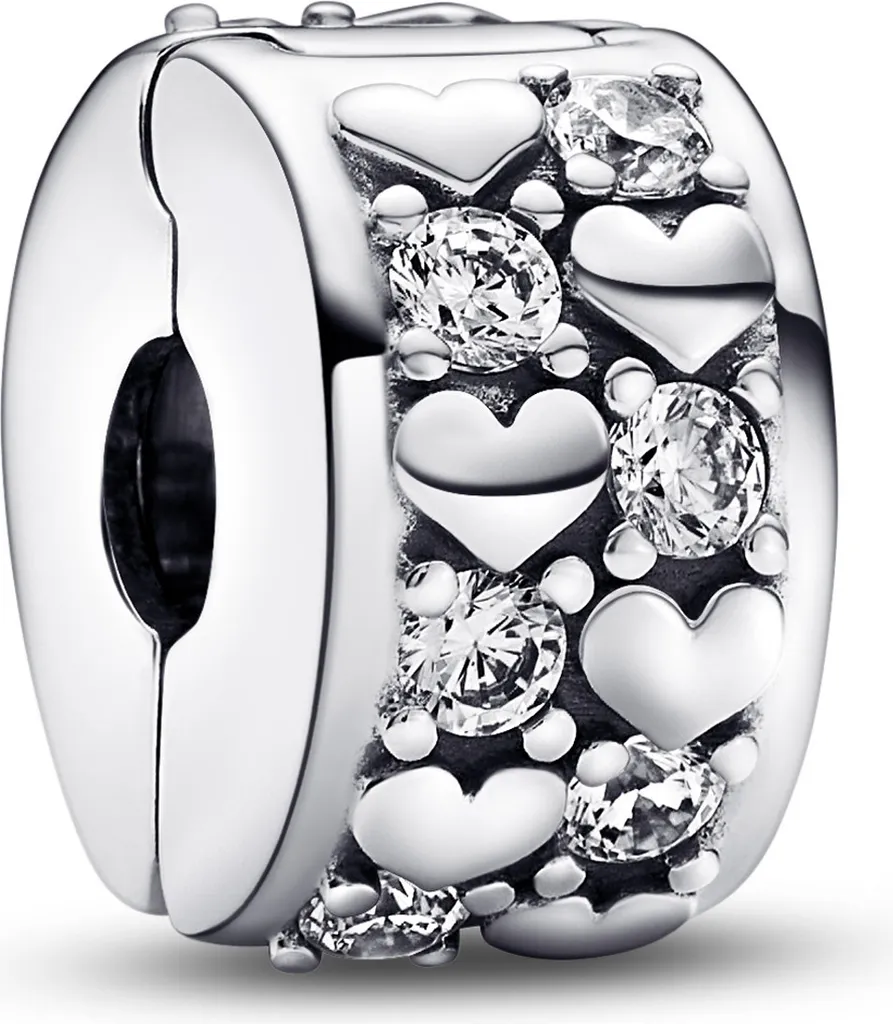 Cadeau Idéal : Charm Pandora Infinity Coeurs Scintillant pour Anniversaire