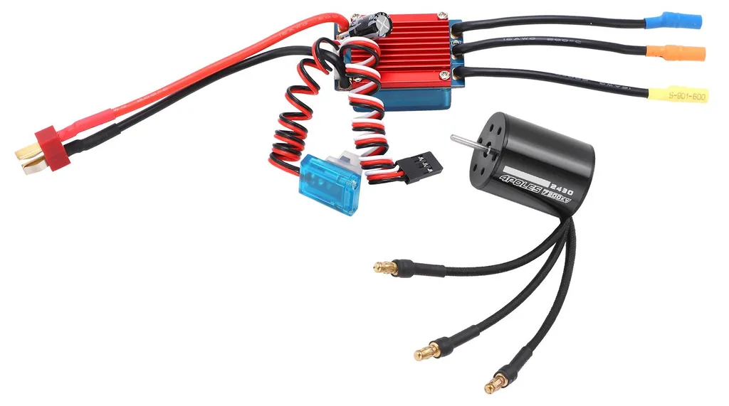 Kit Upgrade Moteur Brushless 1/16 1/18 avec ESC 25A pour Voiture RC