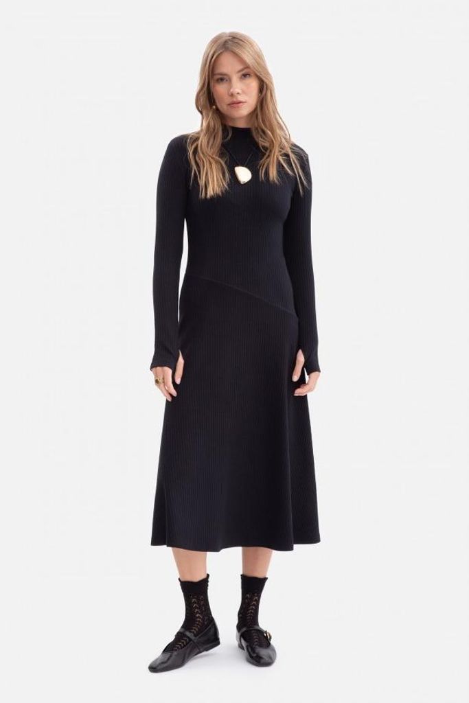 BeWear Damen-Strickkleid Microgam B299 schwarz S