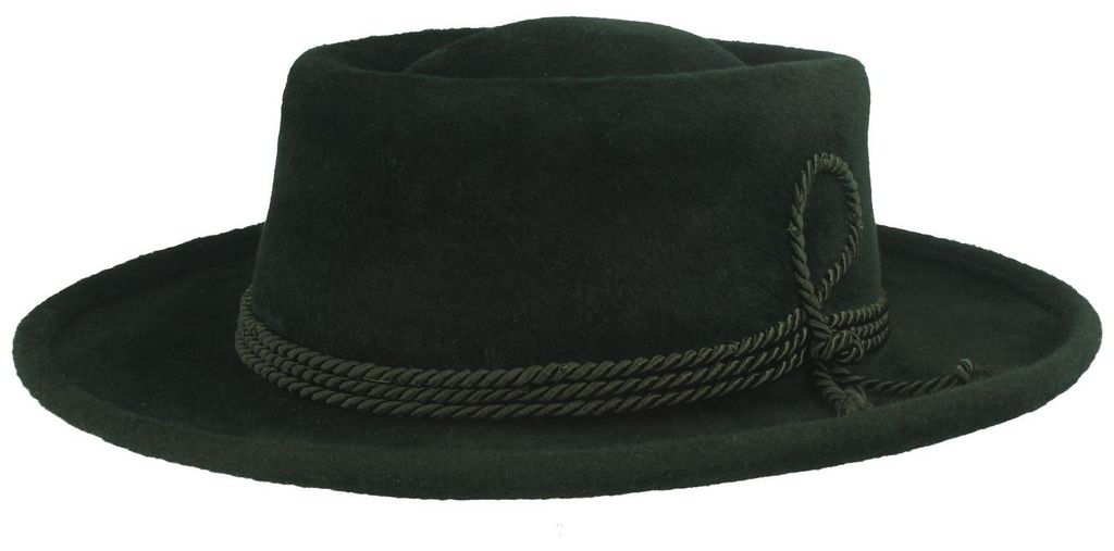 Miesbacher Velour Trachtenhut von Hut-Breiter, grün, Gr. 56 Produktbild 