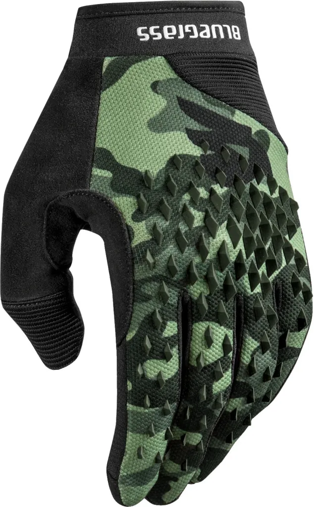 Bluegrass Gants Prizma 3D Camo Vert Taille M pour VTT et Enduro Pro