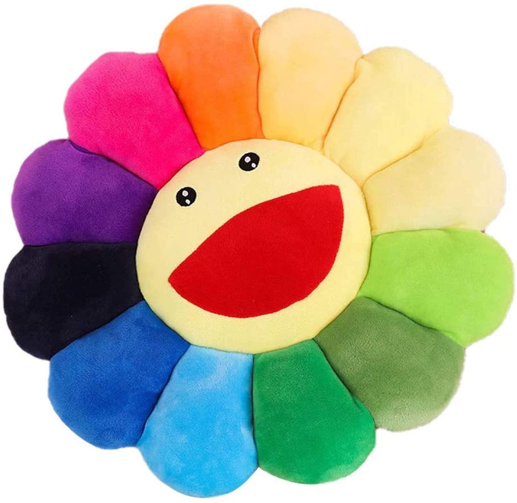 Sonnenblumen-Bodenkissen, weich, niedliche Heimdekoration, Produktbild 
