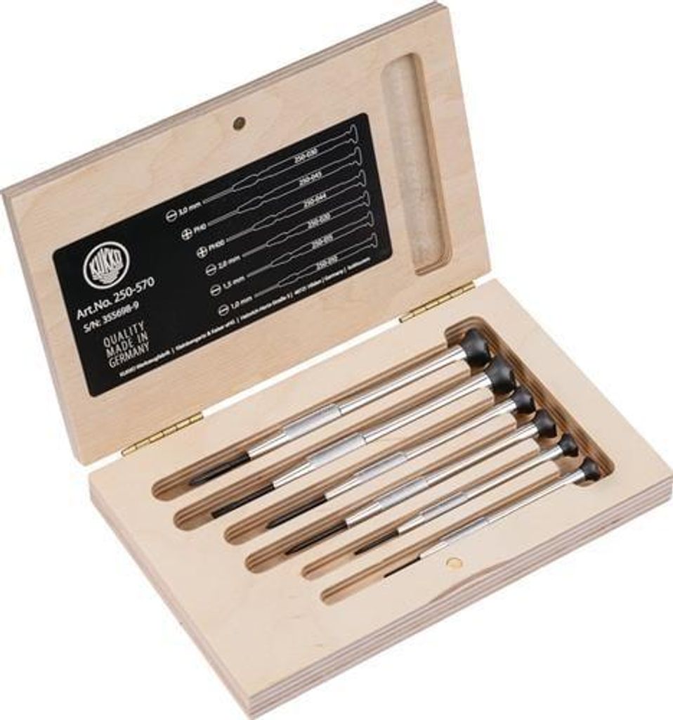 Set di cacciaviti meccanici di precisione Kukko 250 6 pezzi Immagine del prodotto 