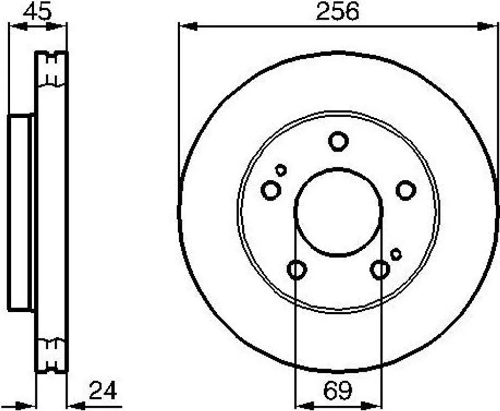 Disque de frein Bosch anti-vibration pour Mitsubishi Eclipse MB618799