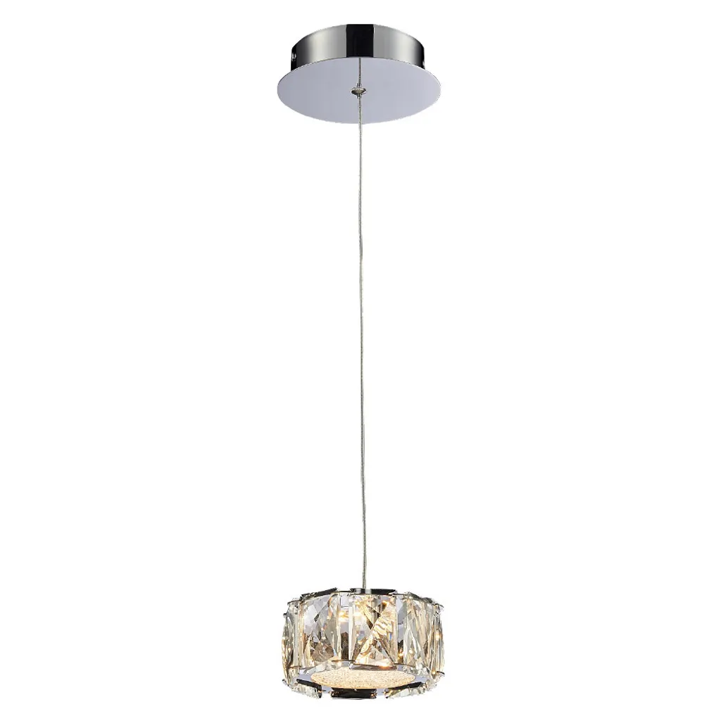 Suspension LED 5W pour îlot de cuisine KNOX argent 3000K chic et moderne