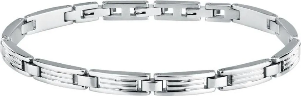 Bracelet Gourmette Homme Sector SZS122 en Acier Argenté Maillons Fins