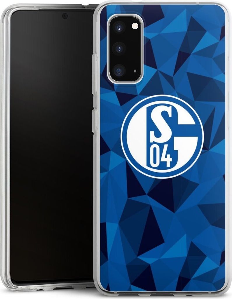 DeinDesign Handyhülle für Samsung Galaxy S20 Silikon Hülle Case Smartphone Schutzhülle Camouflage FC Schalke 04 Muster