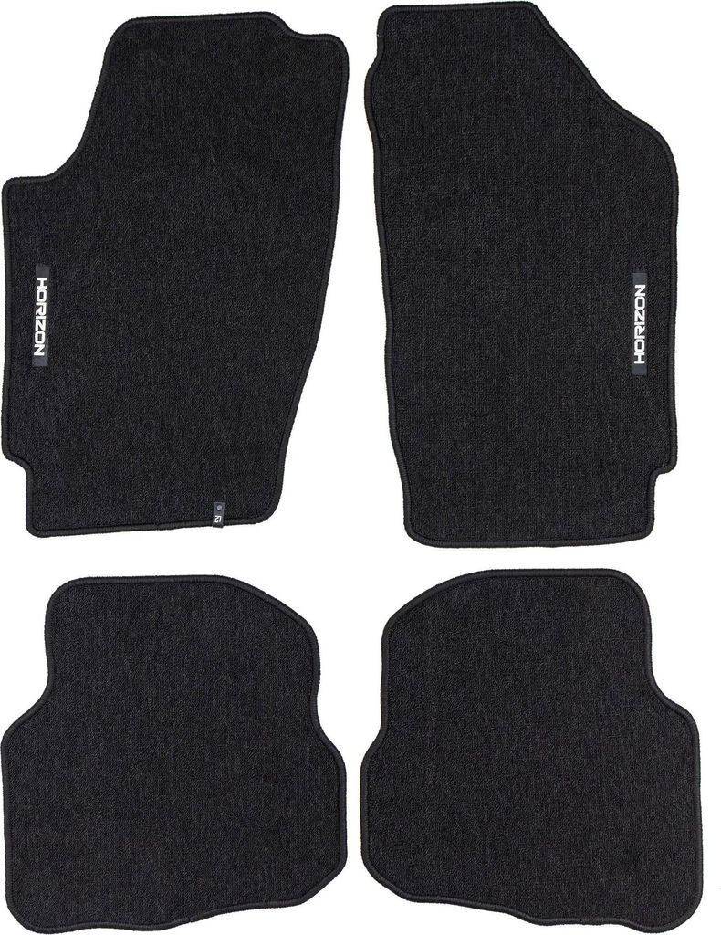 Velours Fußmatten für VW Fox 2003-2011 Autoteppich Automatten Schwarz 4 tlg