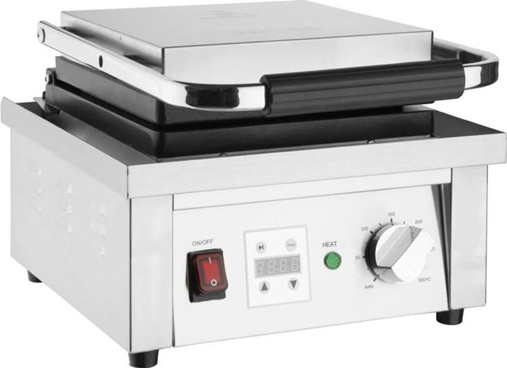 Profi Waffeleisen für 60 Waffeln pro Stunde - Antihaftplatten, Edelstahlgehäuse