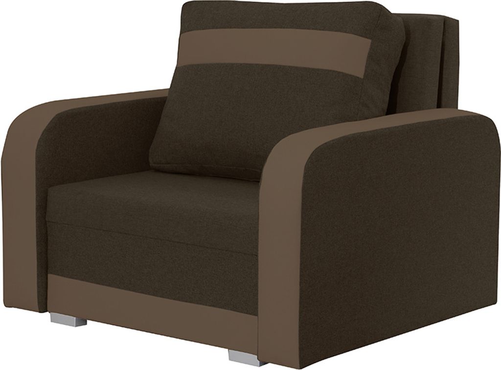 CONDI Sessel mit Schlaffunktion - Braun/Hellbraun