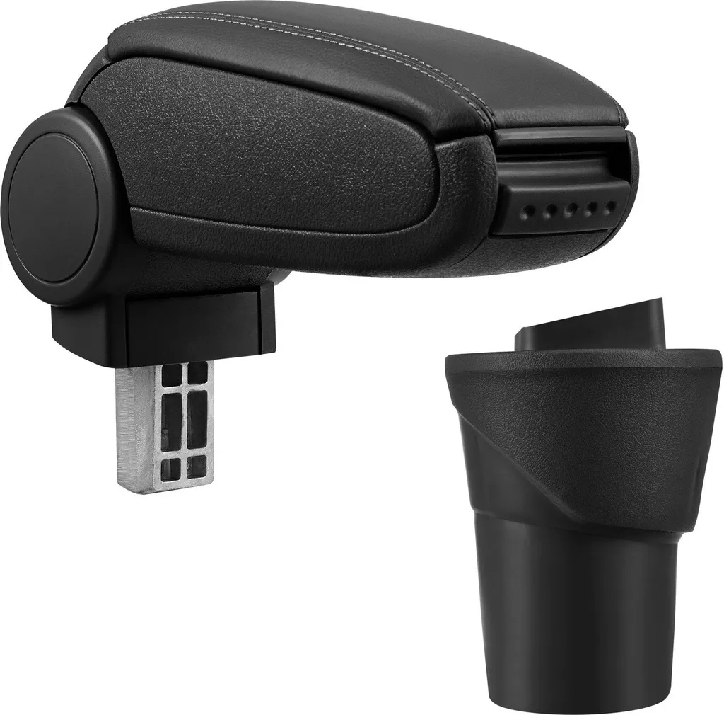 Design & Comfort: Bracciolo MAL Pelle Nera per Nissan Micra IV K13